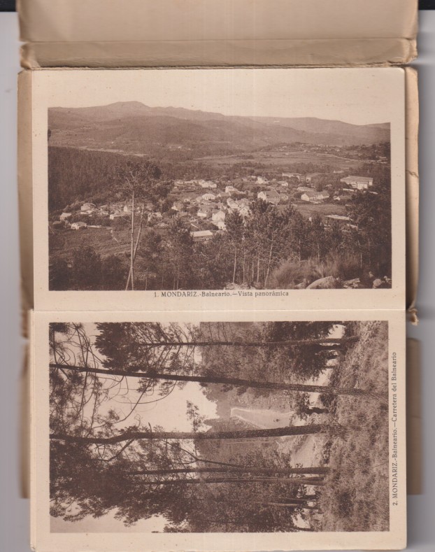 Mondariz - Balneario de Galicia. Libro con 30 postales. Fuentes de Gándara y de Troncoso. L. Roisín. Fotógrafo.