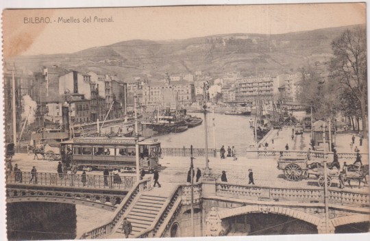 Bilbao.- Muelles del Arenal. L.G. Bilbao. Sin usar