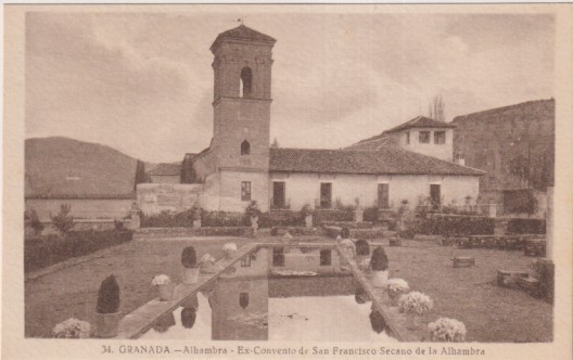 34 Granada.- Alhambra. Ex-Convento de San Francisco Secano.  L. roisín Foto.Sin usar