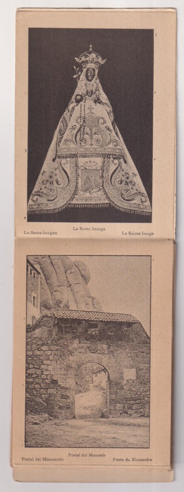 Recuerdo de Montserrat.- Librito de 15 Postales (12x8 c,) Sin usar