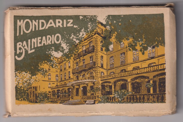Mondariz - Balneario de Galicia. Libro con 30 postales. Fuentes de Gándara y de Troncoso. L. Roisín. Fotógrafo.