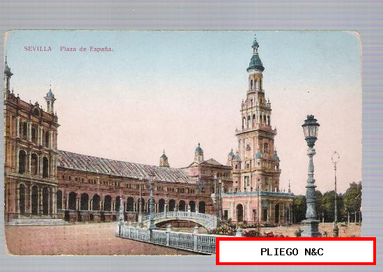 Sevilla. Plaza de España. Fechado en 1929