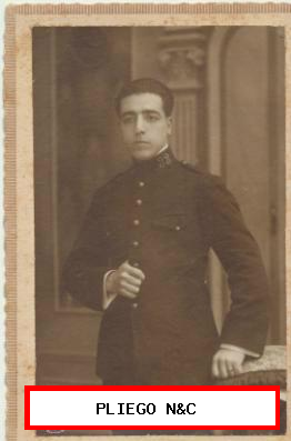 Foto-Postal. Militar. Fotógrafo Cepero-Zaragoza. Anterior a 1906