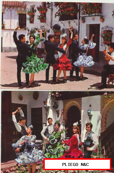 Andalucía. Postal típica. lote de 2