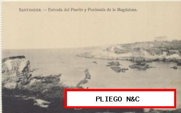 Santander-entrada del Puerto y Península de la Magdalena