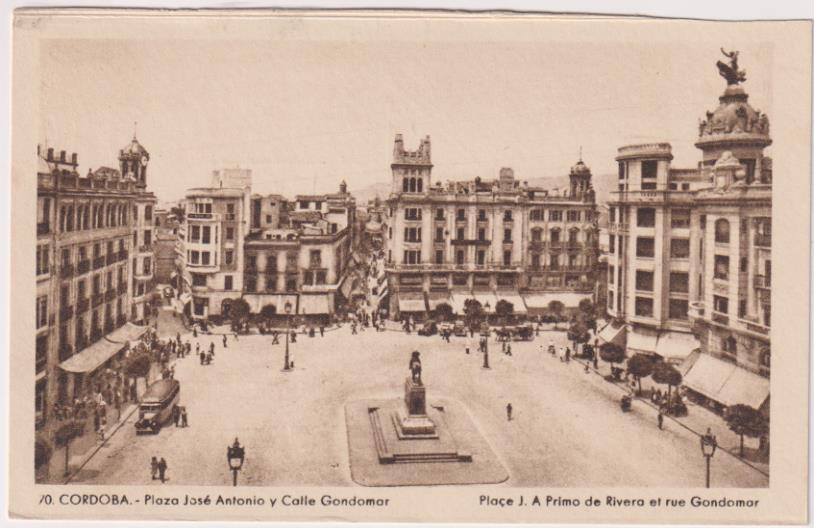 Córdoba. Plaza José Antonio y Calle Gondomar. L. Roisin Fot. 194?