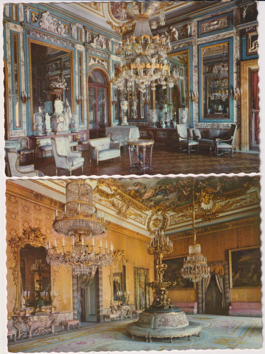 Madrid. Palacio Nacional. Lote de 2 postales. Fechado en 1960
