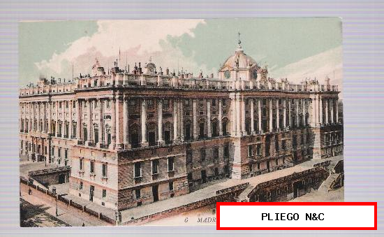 Madrid-el palacio real,-fachada norte. ¡IMPECABLE!