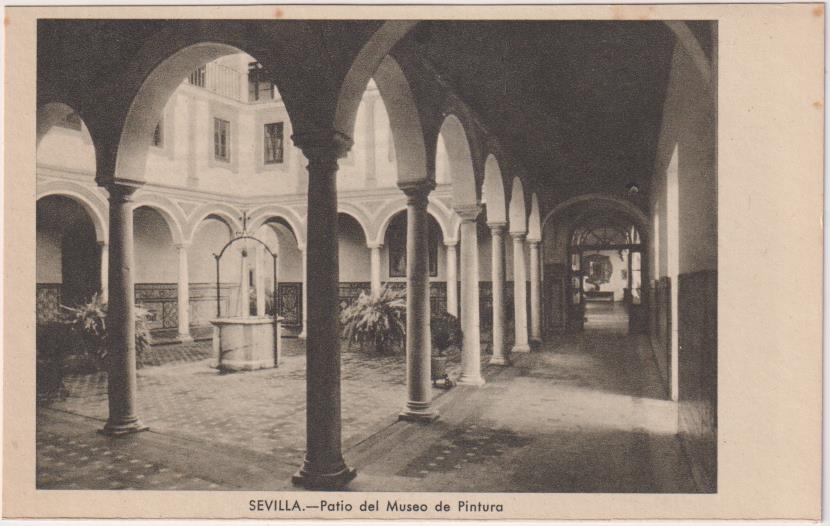 Sevilla. Patio del Museo de Pinturas. Foto Arenas. Fournier