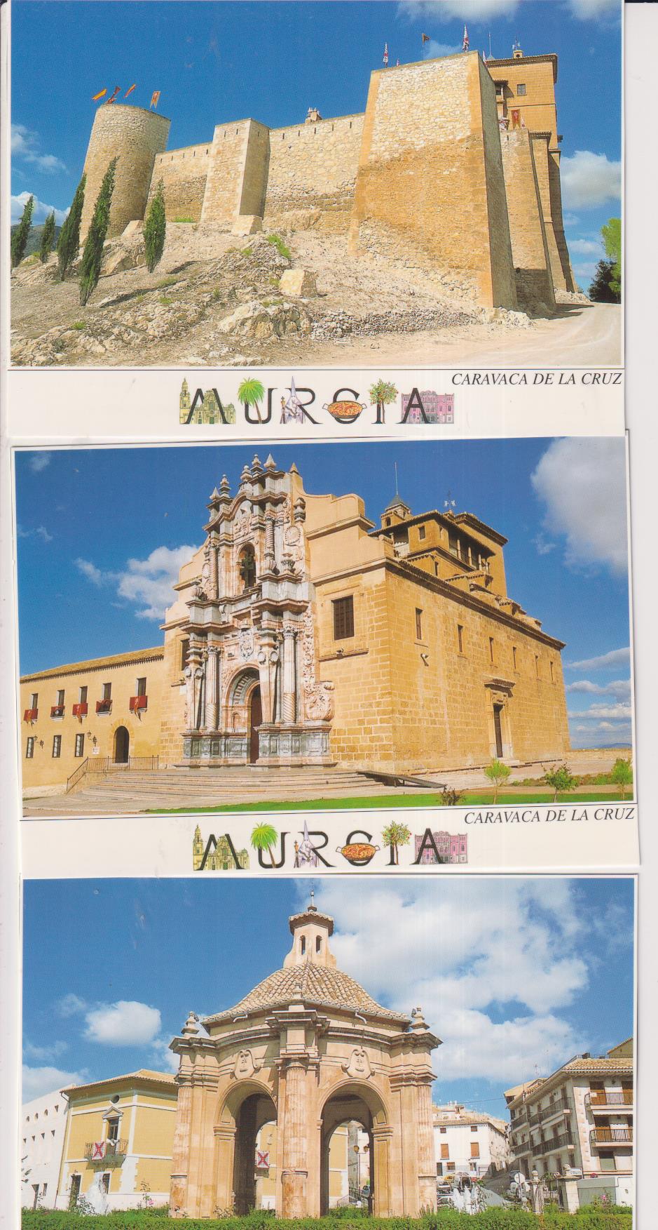 LOte de 3 Postales de Caravaca de la Cruz (Murcia)