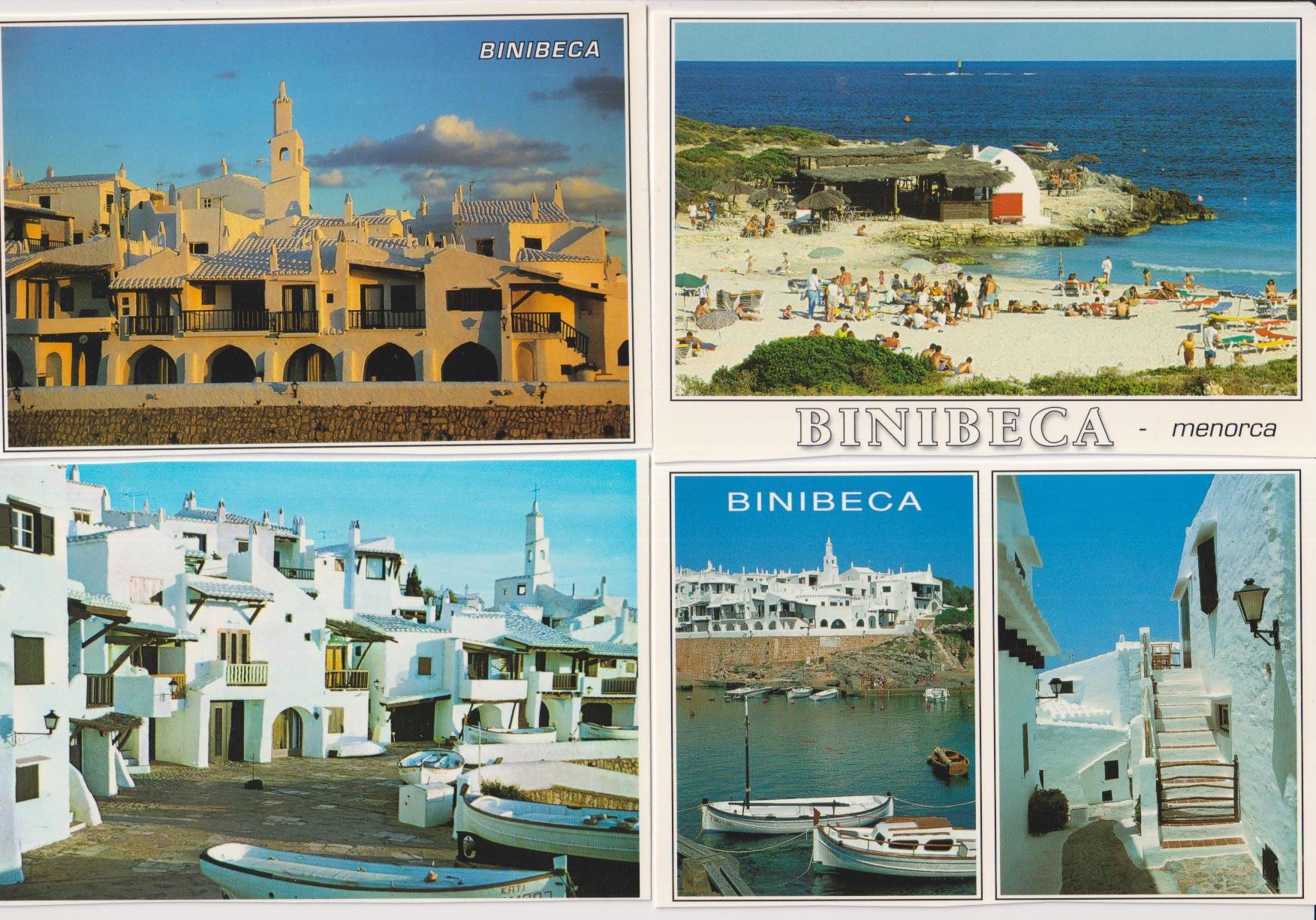 Menorca. 4 postales de Binibeca