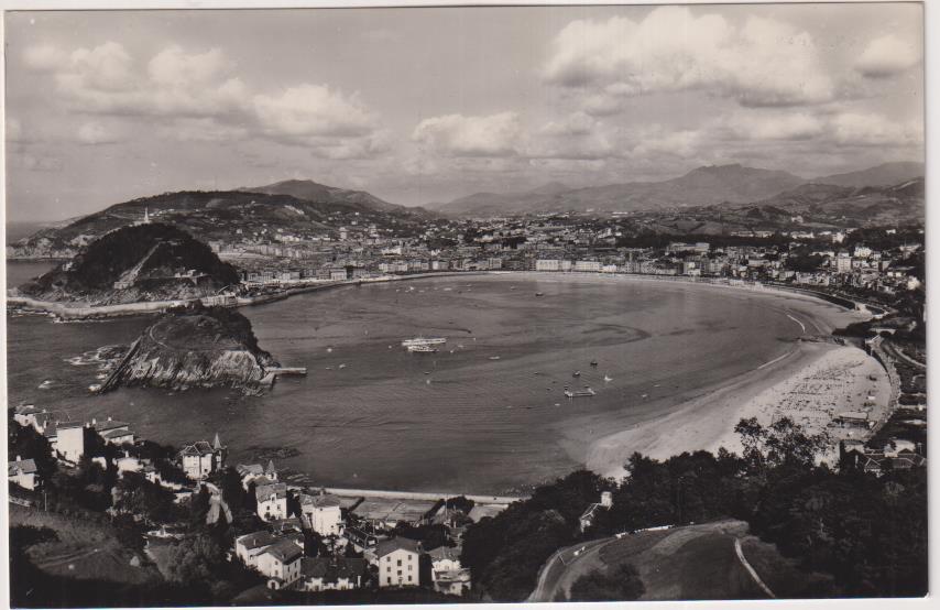 San Sebastián. Vista General desde Igueldo. Manipel 1960