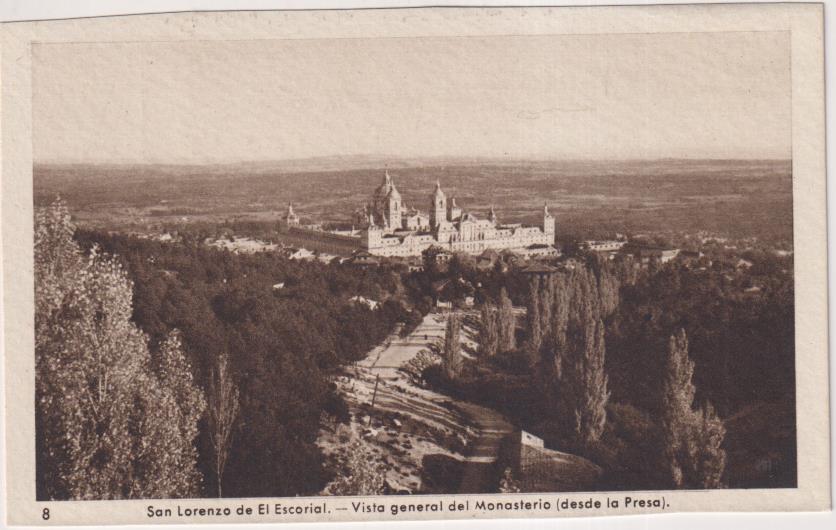 San Lorenzo del el Escorial. Vista General del Monasterio desde la Presa. Edi. Garrabella 8