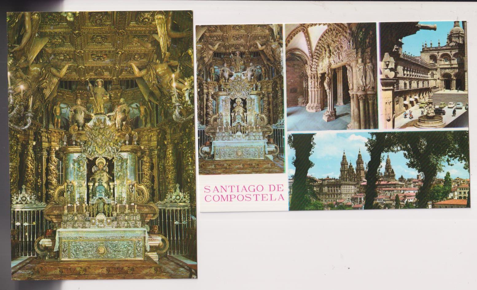 Santiago de Compostela. Lote de 2 postales
