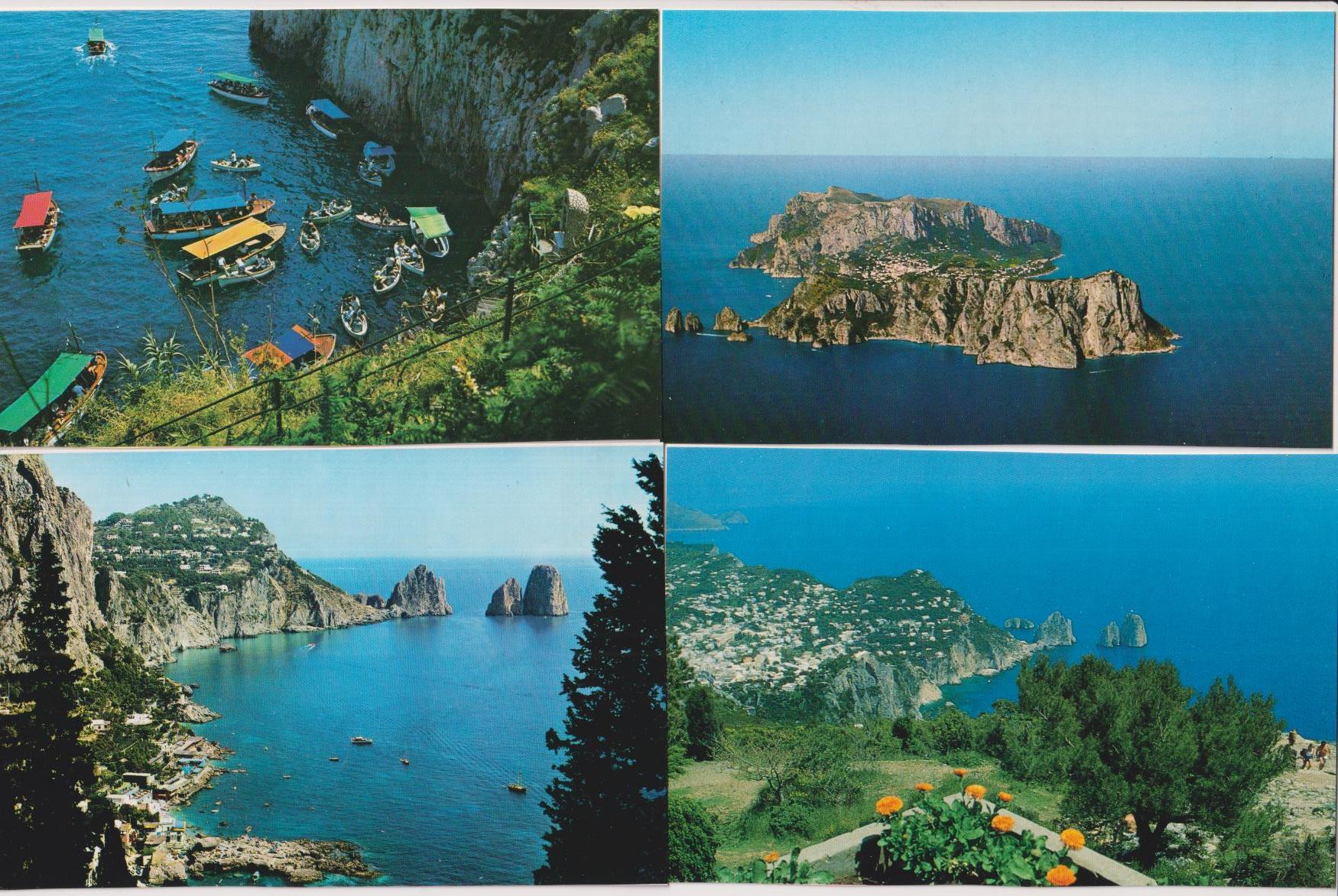 Capri. - Lote de 4 postales. sin circular
