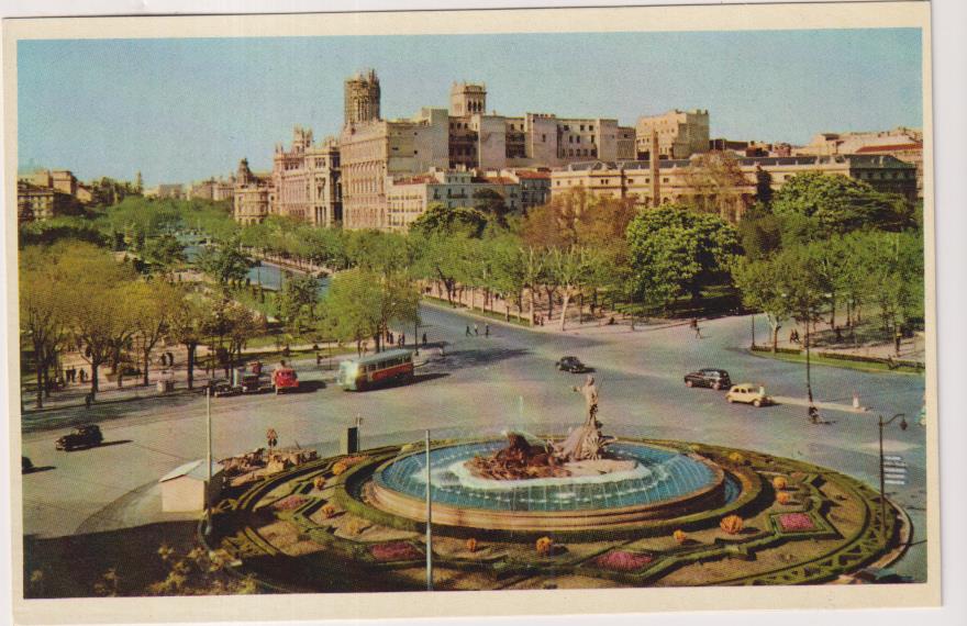 Madrid. plaza de Neptuno. escrita al dorso. años 50