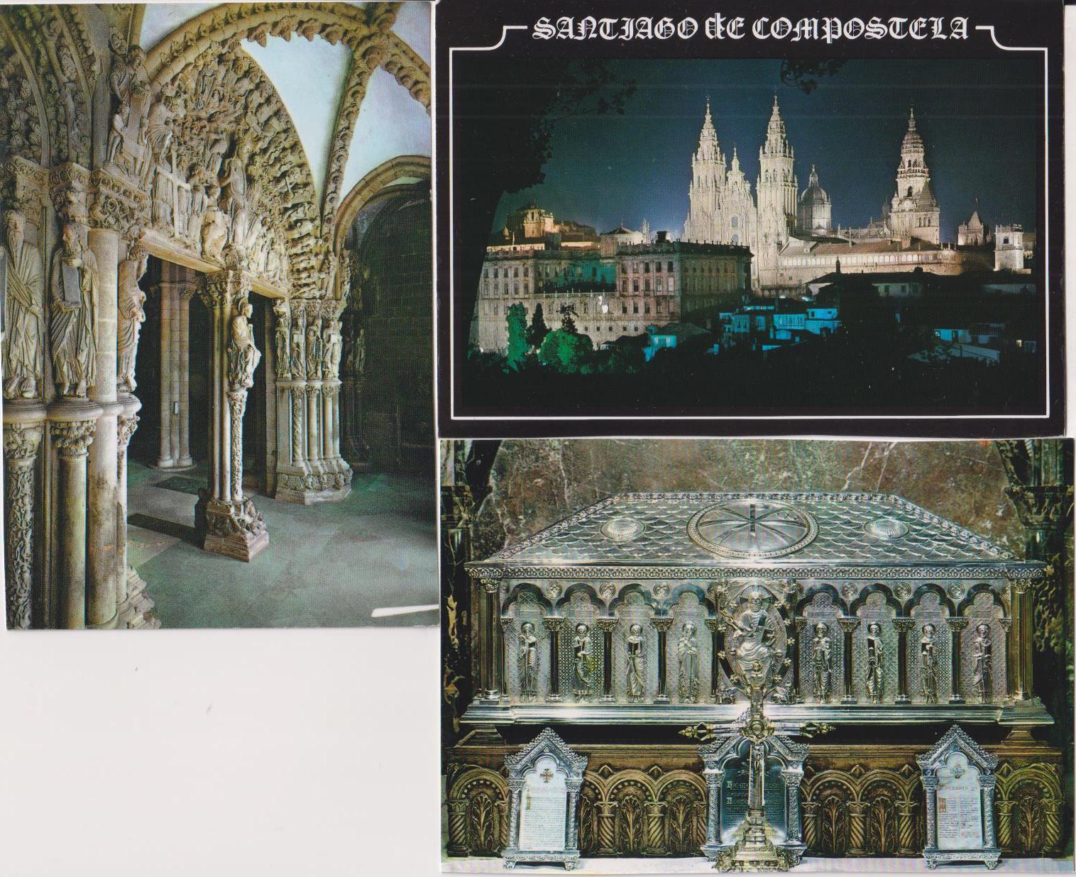 Santiago de Compostela. lote de 3 postales