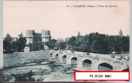 Valencia nº 18. Puente y Torres de Serranos