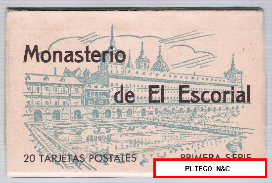 Monasterio de El Escorial. 20 Tarjetas. Primera Serie