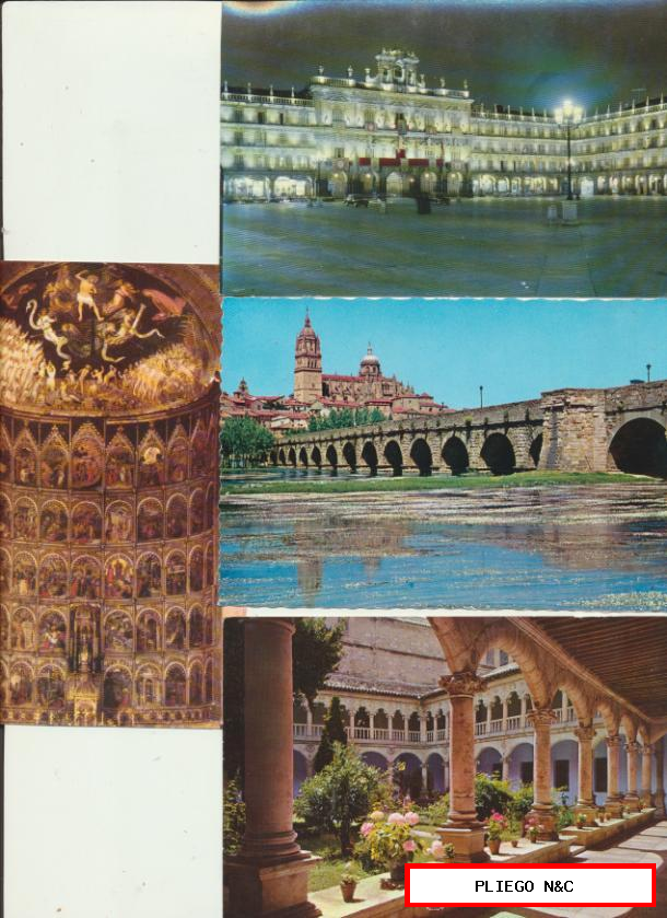 Salamanca-Lote de 4 postales. Años 50 y 60