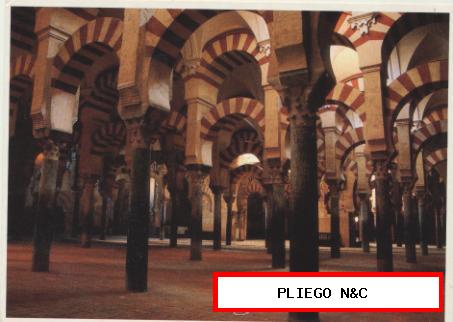 Córdoba-Interior de la Mezquita. Postal grande