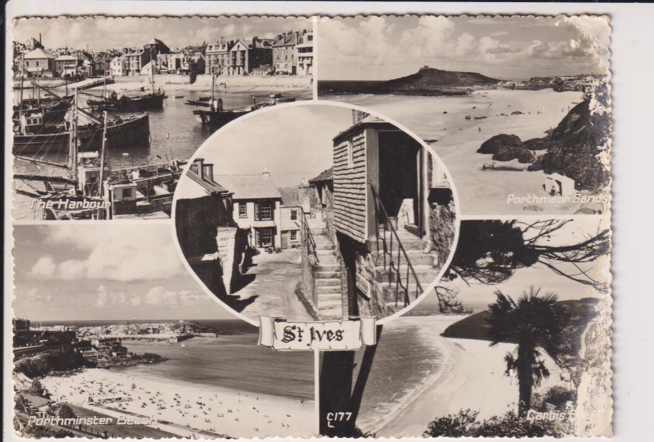 St. Ives. (Reino Unido) Franqueada y fechada en 1956. Destino: Barcelona