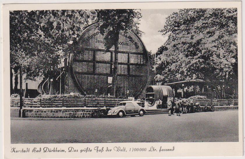 Foto-Postal. Ciudad Balneario de Bad Durkheim. Años 50