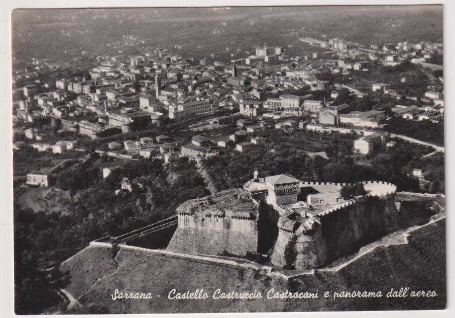 Italia. Sarrana. Castello Castruccio Castracani. Franqueado en 1957. Destino: Barcelona
