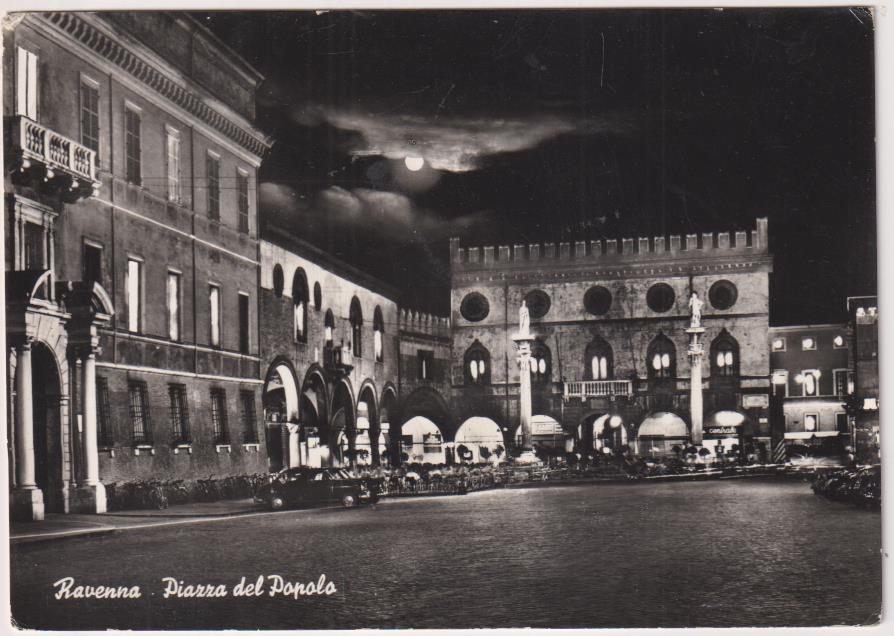 Italia. Rávena. Piazza del Popolo. Franqueado y fechado en 1960
