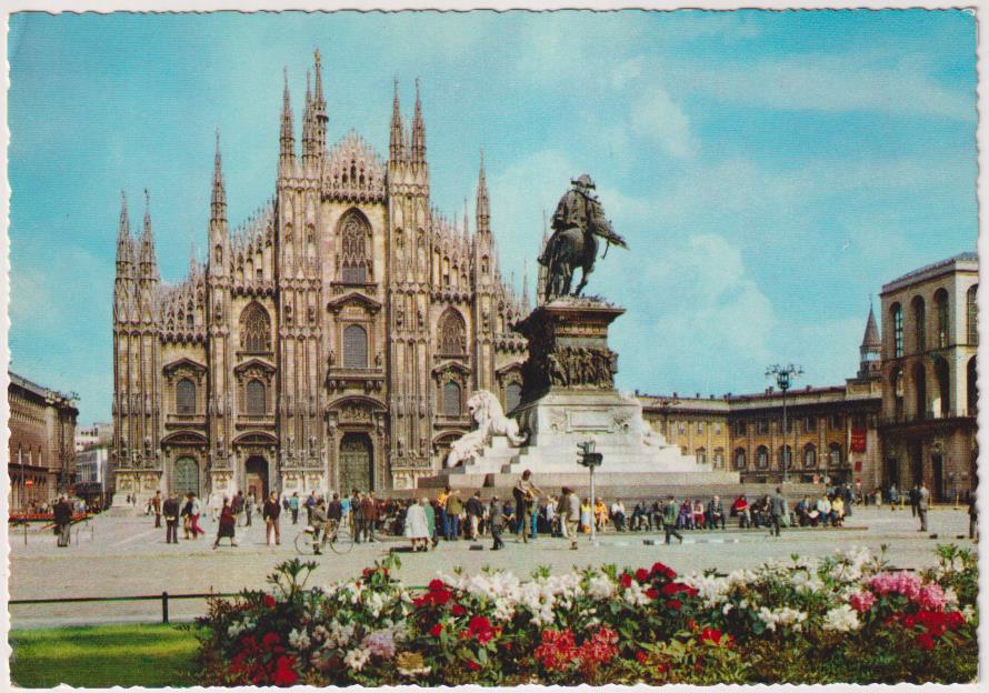 Postal Italiana. Milán. El Duomo