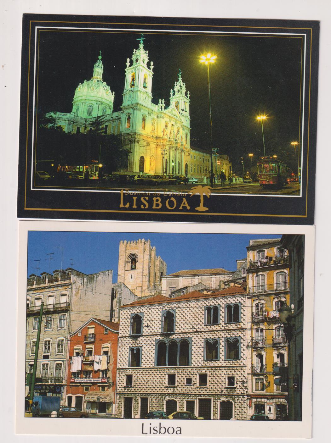 Lisboa. Lote de 2 Postales