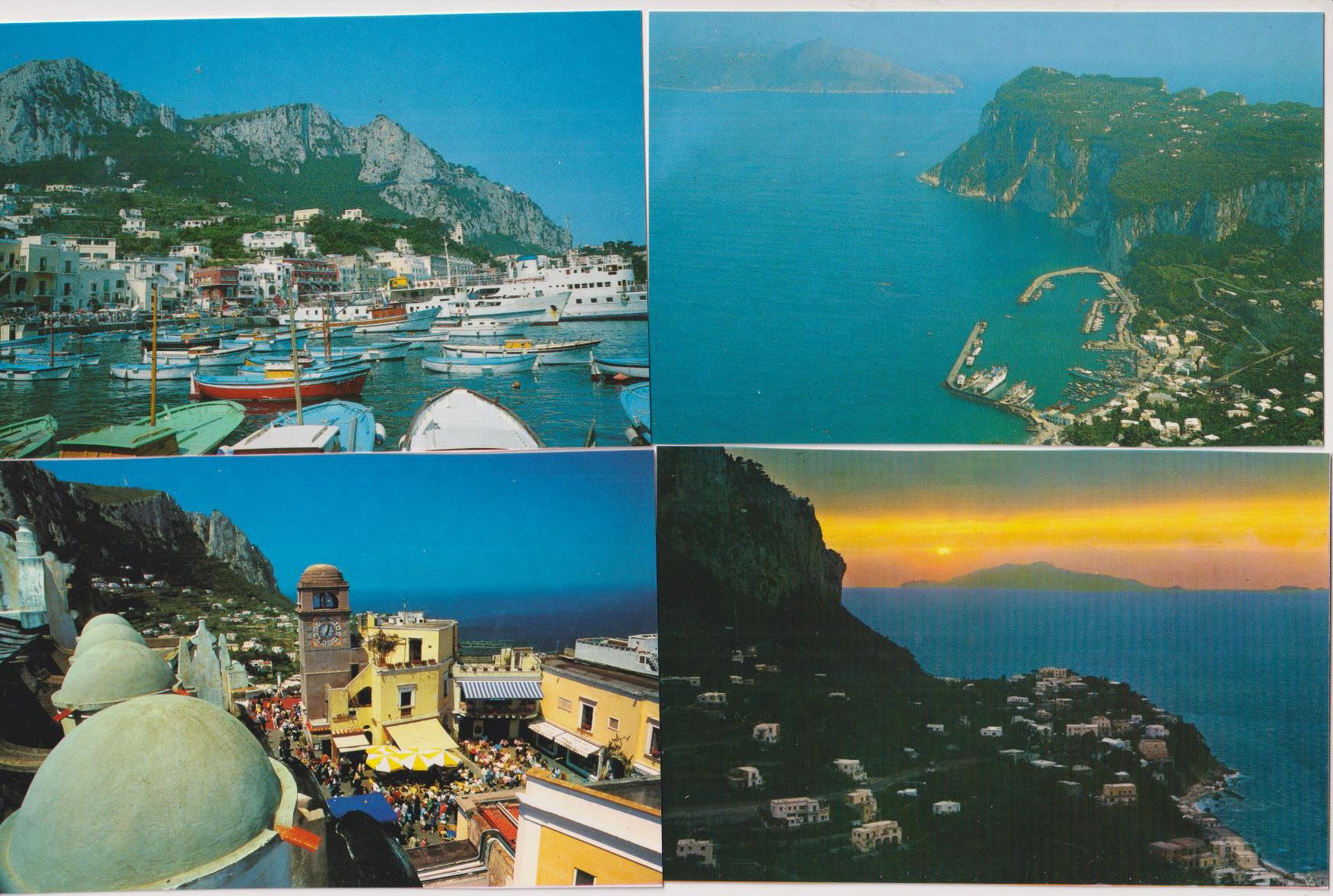 Capri.- Lote de 4 Postales. sin circular