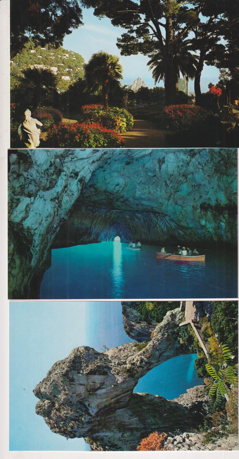 Capri. Lote de 3 postales. sin circular