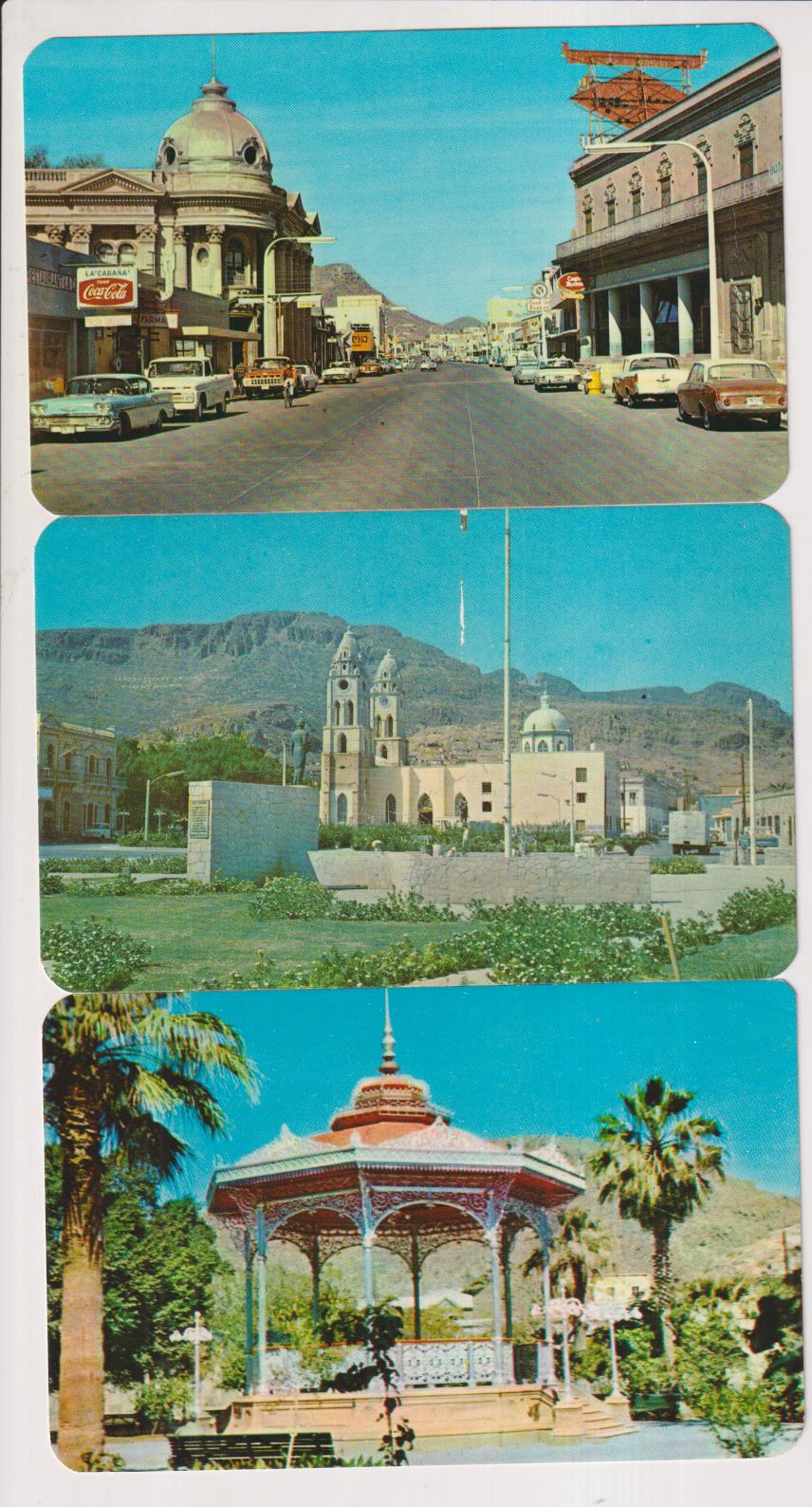 LOte de 3 Postales de México.- Guaymas . Sonora. Años 50-60. SIN CIRCULAR
