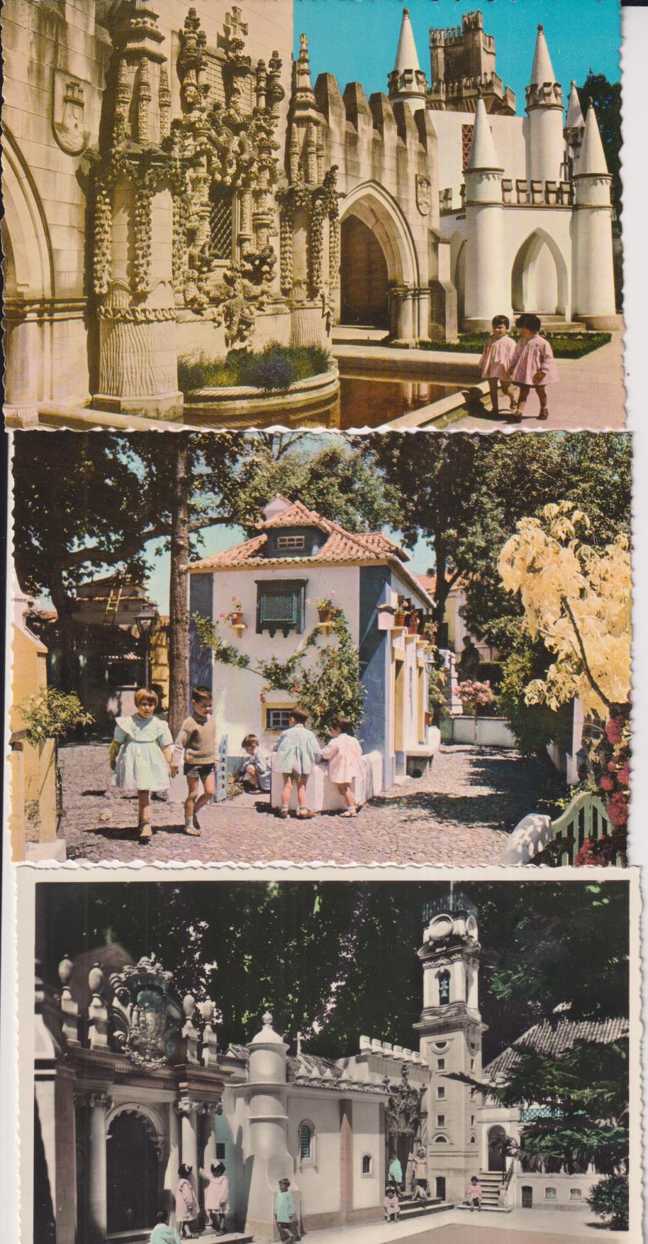 portugal.- lote de 3 postales coimbra y tomar. años 50. sin circular