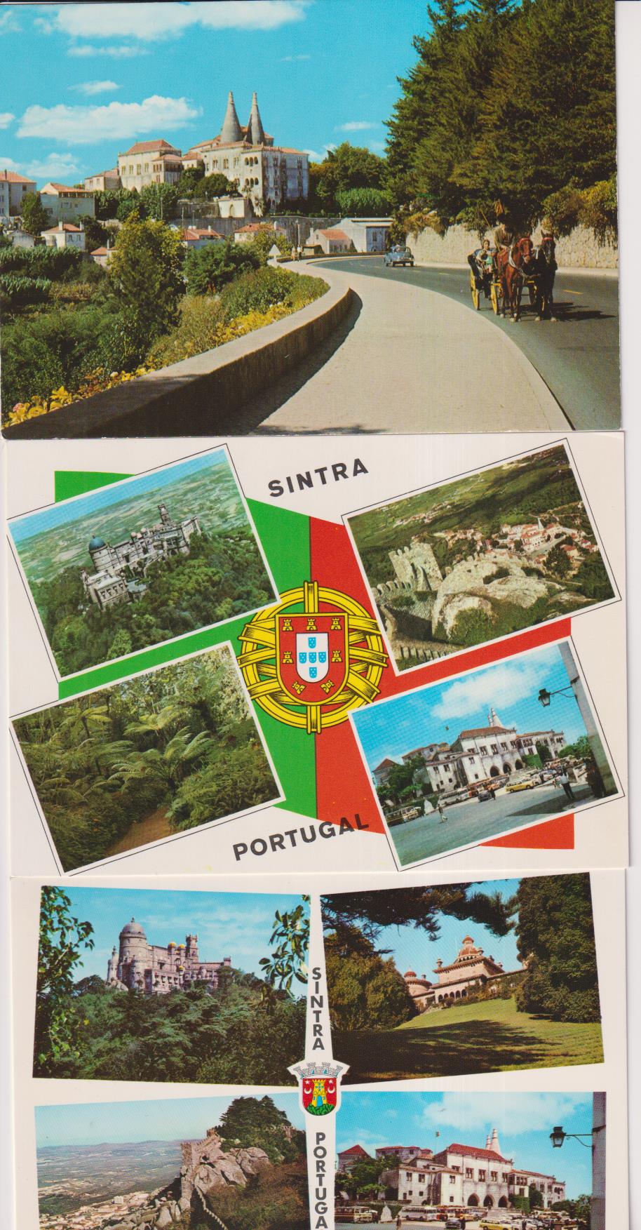 portugal. sintra.- lote de 3 postales. sin circular