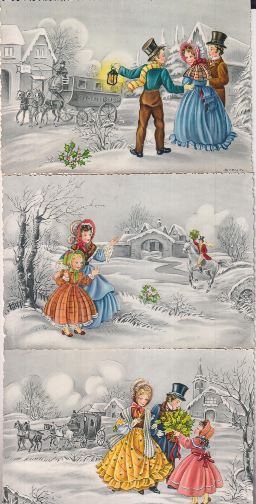 Lote de 3 postales italianas. Cecami. Sin usar