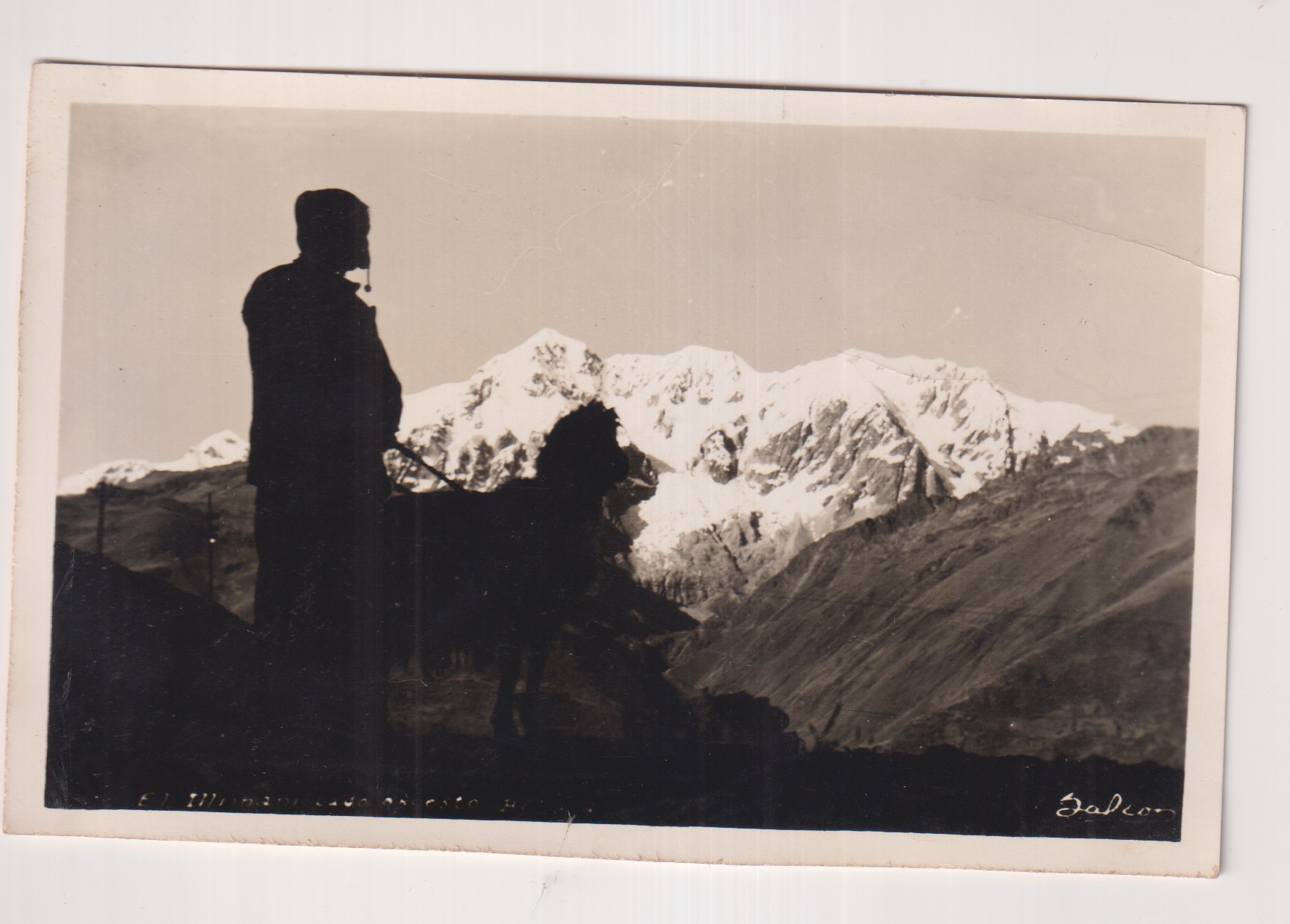 Foto Postal. Bolivia.- El Nevado de Sorata. Foto. Jalcon