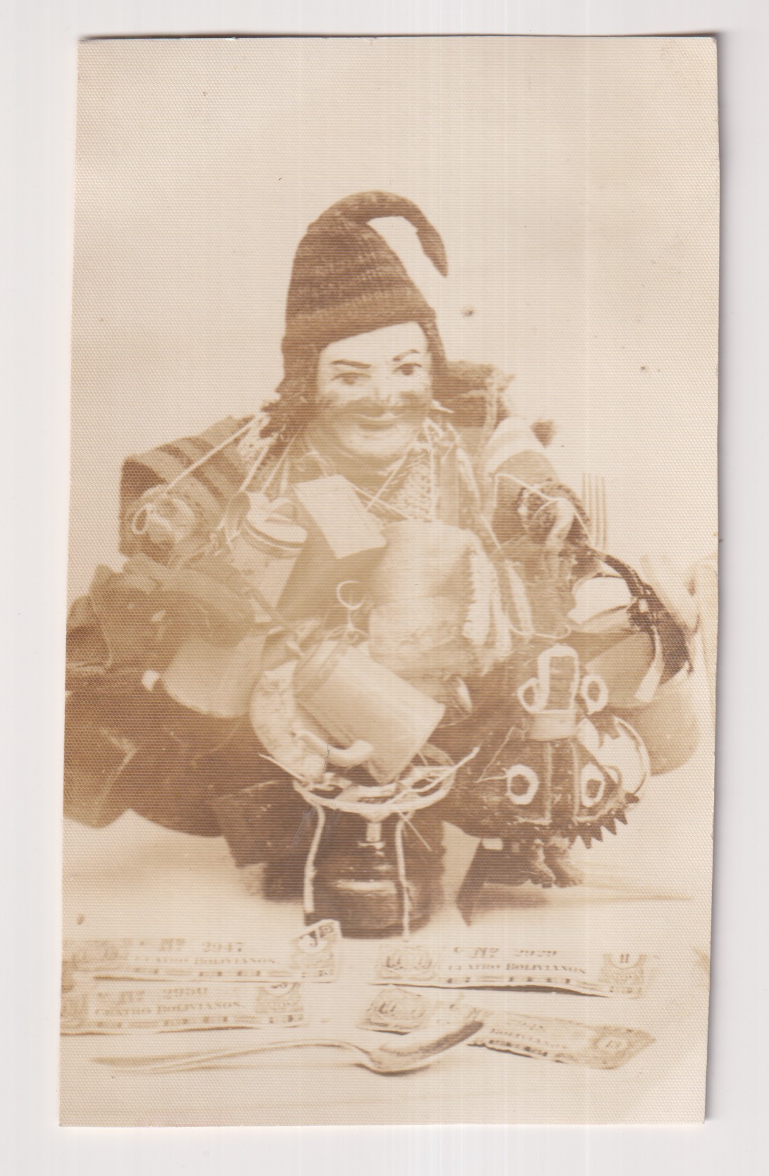 Foto postal. Folklore Boliviani