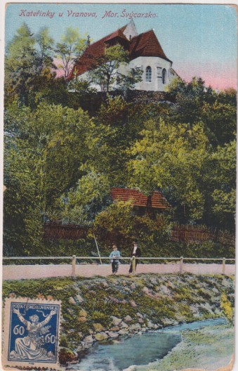 Brno (Checoeslovaquia)- Brunn (Austria). Katerinky u Vranova (cerca de Vranov) Franqueado y fechado en Brno 24 Nov. 1920. Destino: Sevilla