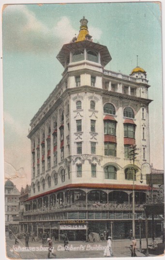 Johannesburgo. Edificio Cultbergs. Fechado en 1911