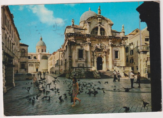 Yugoeslavia. Dubrovnik. Franqueado y Fechado el 10 Ago. 1970. Destino: Barcelona