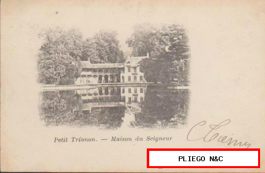 Petit Tranon-Maison du Seigneur. Franqueado en Paris en 1901