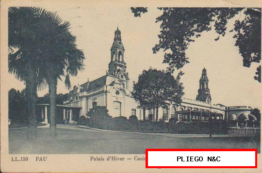 Pau-Palais d´Hiver. Franqueado en 1948