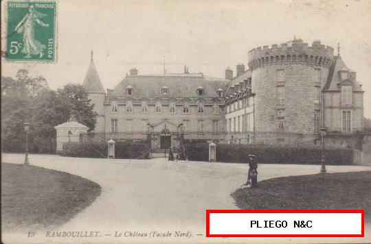 Rambouillet-Le Chateau. Franqueado y fechado