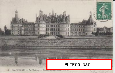 ChamborD-le Cháteau. Franqueada y fechado en 1909