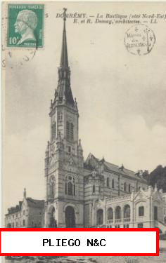 Domrémy-La Basilique. Franqueado y fechado en 1920