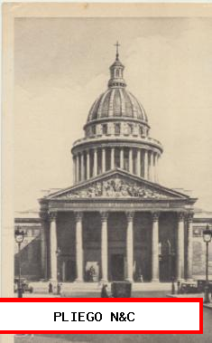 Paris-Le Panthéon. Franqueado sin fecha con sello 60 c. de Petain