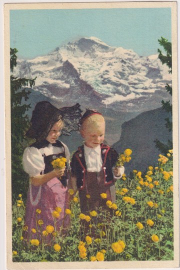 Suiza.- Trajes típicos de Berna. Años 50