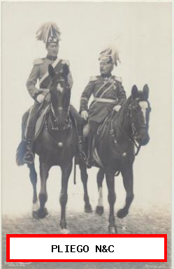 El General von Emmich con el Rey de Bélgica